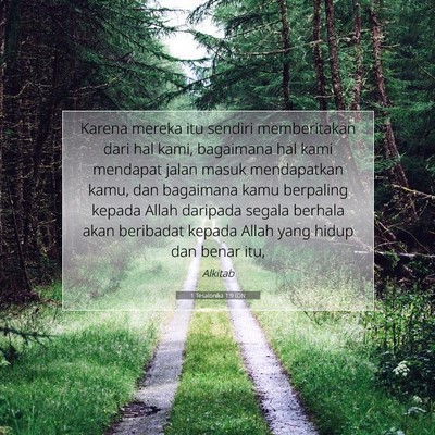 1 Tesalonika 1:9 Ayat Alkitab Dijelaskan