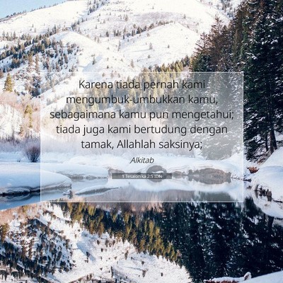 1 Tesalonika 2:5 IDN Gambar Ayat Alkitab
