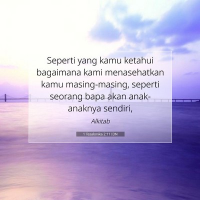 1 Tesalonika 2:11 IDN Gambar Ayat Alkitab