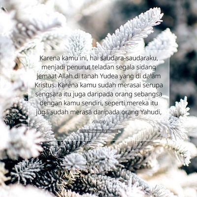 1 Tesalonika 2:14 IDN Gambar Ayat Alkitab
