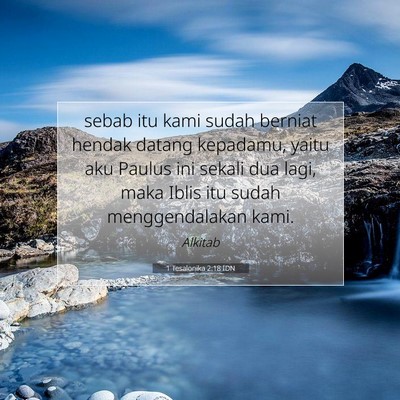 1 Tesalonika 2:18 IDN Gambar Ayat Alkitab