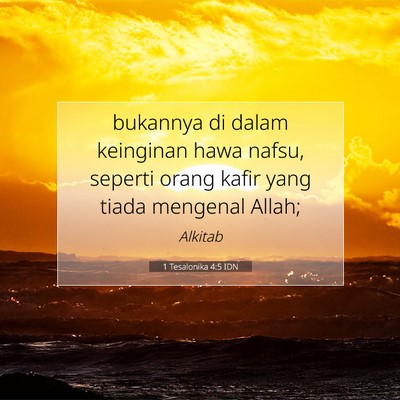 1 Tesalonika 4:5 IDN Gambar Ayat Alkitab