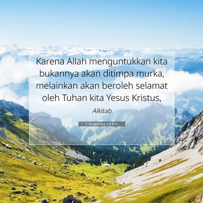 1 Tesalonika 5:9 IDN Gambar Ayat Alkitab