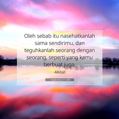 1 Tesalonika 5:11 IDN Gambar Ayat Alkitab
