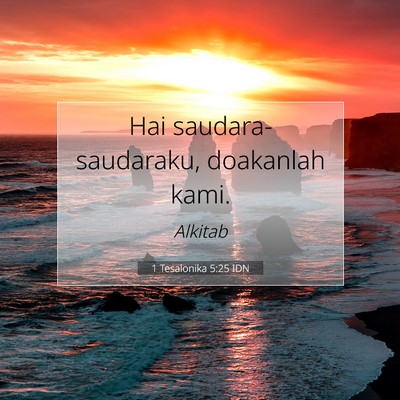 1 Tesalonika 5:25 IDN Gambar Ayat Alkitab