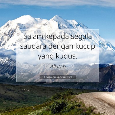 1 Tesalonika 5:26 IDN Gambar Ayat Alkitab