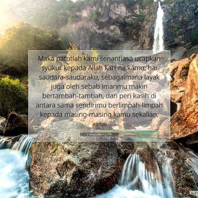 2 Tesalonika 1:3 Ayat Alkitab Dijelaskan