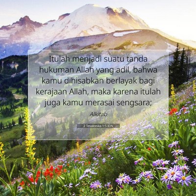 2 Tesalonika 1:5 Ayat Alkitab Dijelaskan