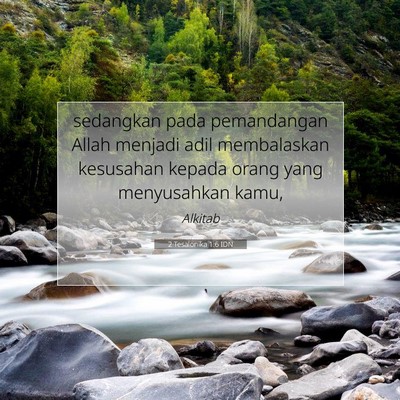 2 Tesalonika 1:6 Ayat Alkitab Dijelaskan