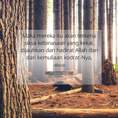 2 Tesalonika 1:9 Ayat Alkitab Dijelaskan