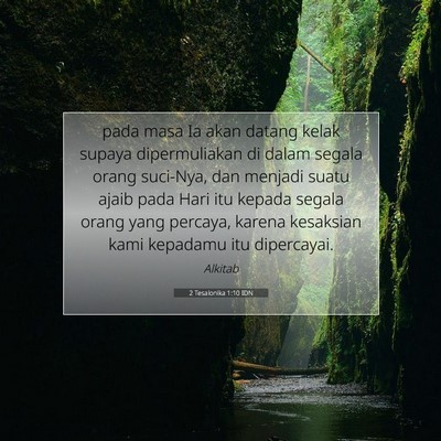 2 Tesalonika 1:10 Ayat Alkitab Dijelaskan