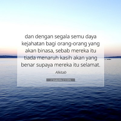 2 Tesalonika 2:10 IDN Gambar Ayat Alkitab