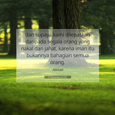2 Tesalonika 3:2 Ayat Alkitab Dijelaskan