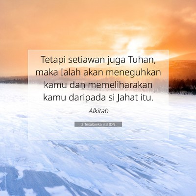 2 Tesalonika 3:3 IDN Gambar Ayat Alkitab
