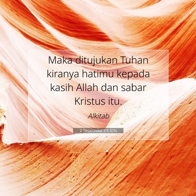 2 Tesalonika 3:5 IDN Gambar Ayat Alkitab