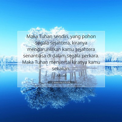 2 Tesalonika 3:16 IDN Gambar Ayat Alkitab