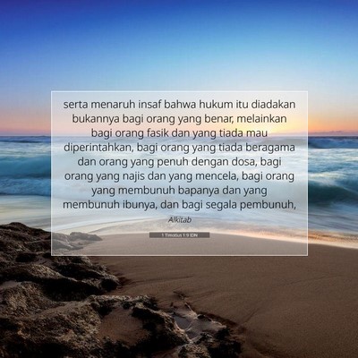 1 Timotius 1:9 Ayat Alkitab Dijelaskan