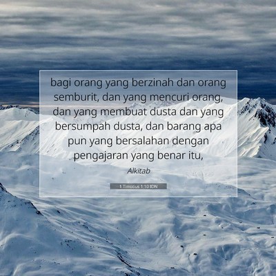 1 Timotius 1:10 Ayat Alkitab Dijelaskan