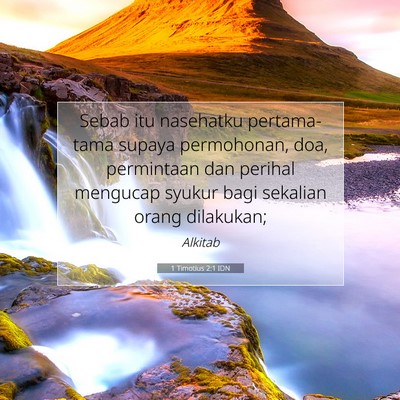 1 Timotius 2:1 IDN Gambar Ayat Alkitab