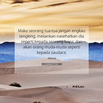 1 Timotius 5:1 IDN Gambar Ayat Alkitab