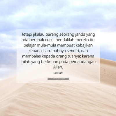 1 Timotius 5:4 IDN Gambar Ayat Alkitab