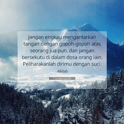 1 Timotius 5:22 IDN Gambar Ayat Alkitab