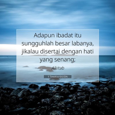 1 Timotius 6:6 IDN Gambar Ayat Alkitab