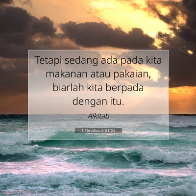 1 Timotius 6:8 Ayat Alkitab Dijelaskan