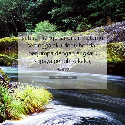 2 Timotius 1:4 Ayat Alkitab Dijelaskan