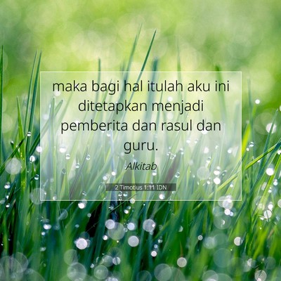 2 Timotius 1:11 Ayat Alkitab Dijelaskan