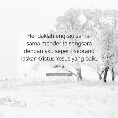 2 Timotius 2:3 Ayat Alkitab Dijelaskan