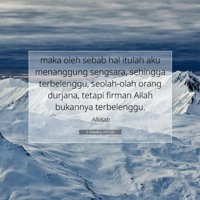 2 Timotius 2:9 IDN Gambar Ayat Alkitab