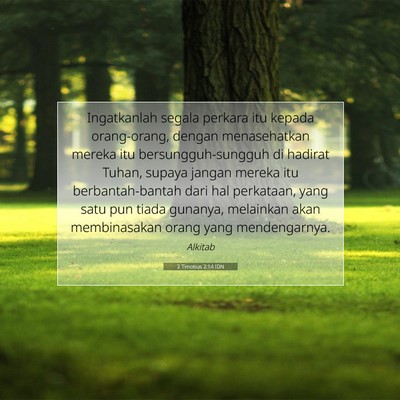 2 Timotius 2:14 IDN Gambar Ayat Alkitab