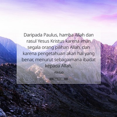 Titus 1:1 Ayat Alkitab Dijelaskan