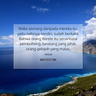 Titus 1:12 Ayat Alkitab Dijelaskan