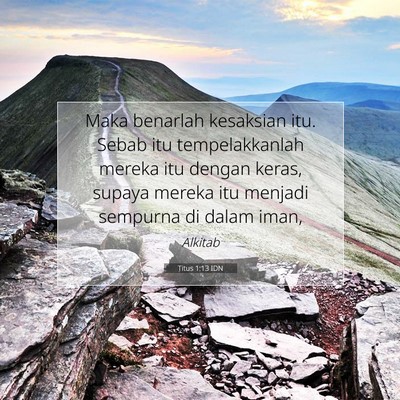Titus 1:13 Ayat Alkitab Dijelaskan