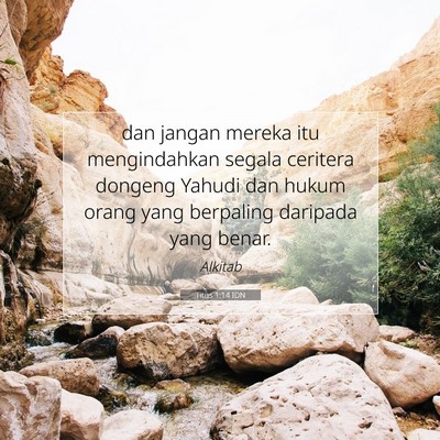 Titus 1:14 Ayat Alkitab Dijelaskan