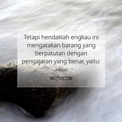 Titus 2:1 IDN Gambar Ayat Alkitab