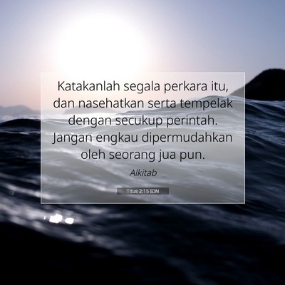 Titus 2:15 IDN Gambar Ayat Alkitab