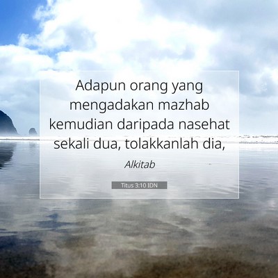 Titus 3:10 IDN Gambar Ayat Alkitab