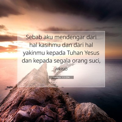 Filemon 1:5 Ayat Alkitab Dijelaskan