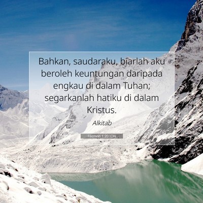 Filemon 1:20 Ayat Alkitab Dijelaskan