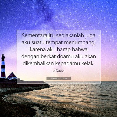 Filemon 1:22 Ayat Alkitab Dijelaskan