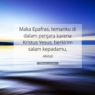 Filemon 1:23 Ayat Alkitab Dijelaskan
