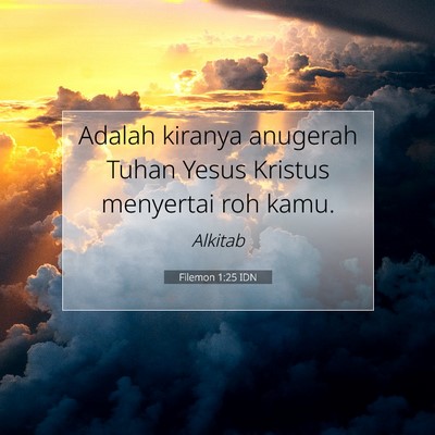 Filemon 1:25 Ayat Alkitab Dijelaskan