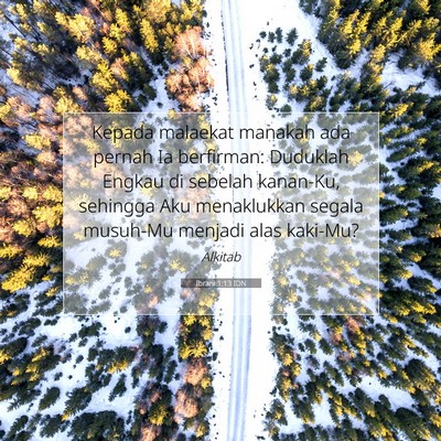 Ibrani 1:13 Ayat Alkitab Dijelaskan