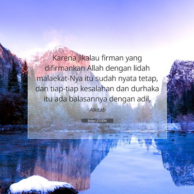 Ibrani 2:2 IDN Gambar Ayat Alkitab