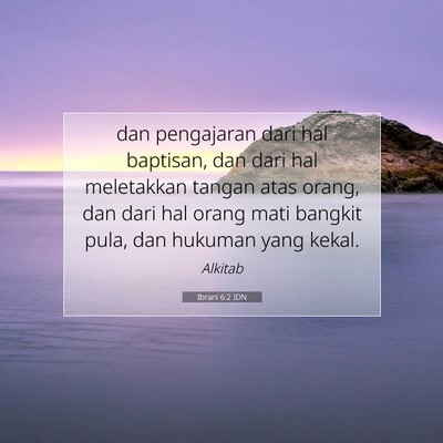 Ibrani 6:2 IDN Gambar Ayat Alkitab