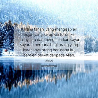 Ibrani 6:7 IDN Gambar Ayat Alkitab