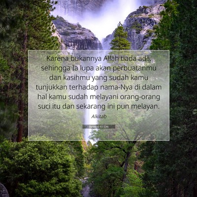 Ibrani 6:10 IDN Gambar Ayat Alkitab